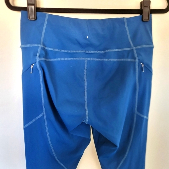 VGUC Athleta Contender Tight Peacock Teal Medium High-Rise - Picture 7 of 14